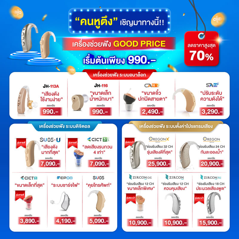 โปรโมชั่นเครื่องช่วยฟัง